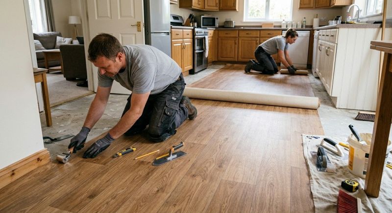 Linoleum Floor Installation in Bethany Beach, DE