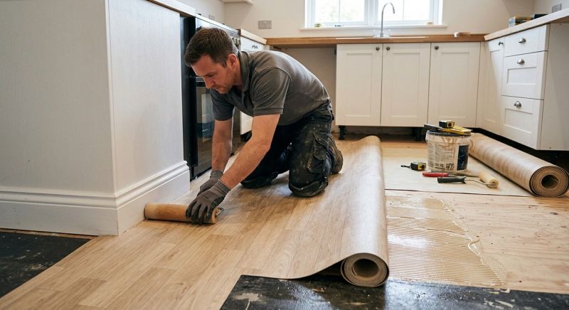 Sheet Linoleum Installation in Ocean City, MD